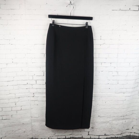 ALIA BLACK STRAIGHT MAXI SKIRT SIZE 6 - Picture 1 of 6